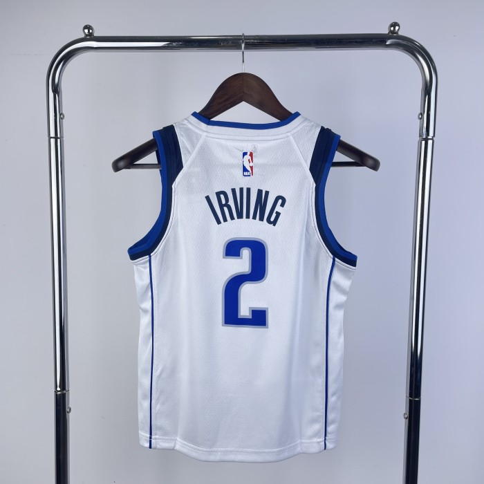 Dallas Mavericks Kids Jersey White City Edition 22/23 No.2 IRVING