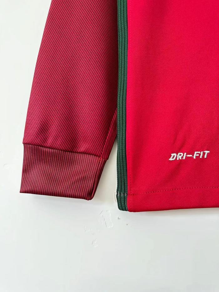 Portugal Retro Home Long Sleeve Jersey 2016