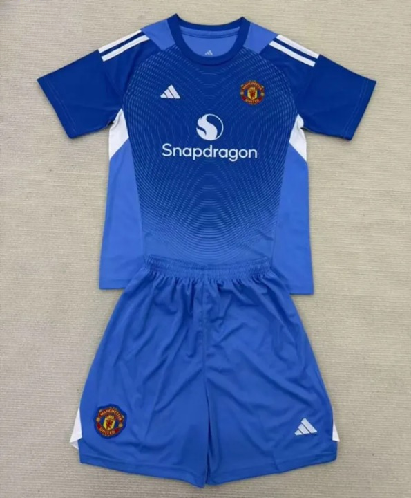 Manchester United Goalkeeper Blue Kids Suit 25/26