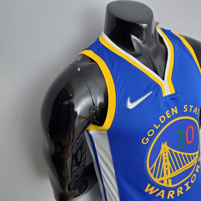 Stephen Curry Golden State Warriors 75th Anniversary Swingman Jersey Mexico Edition Blue