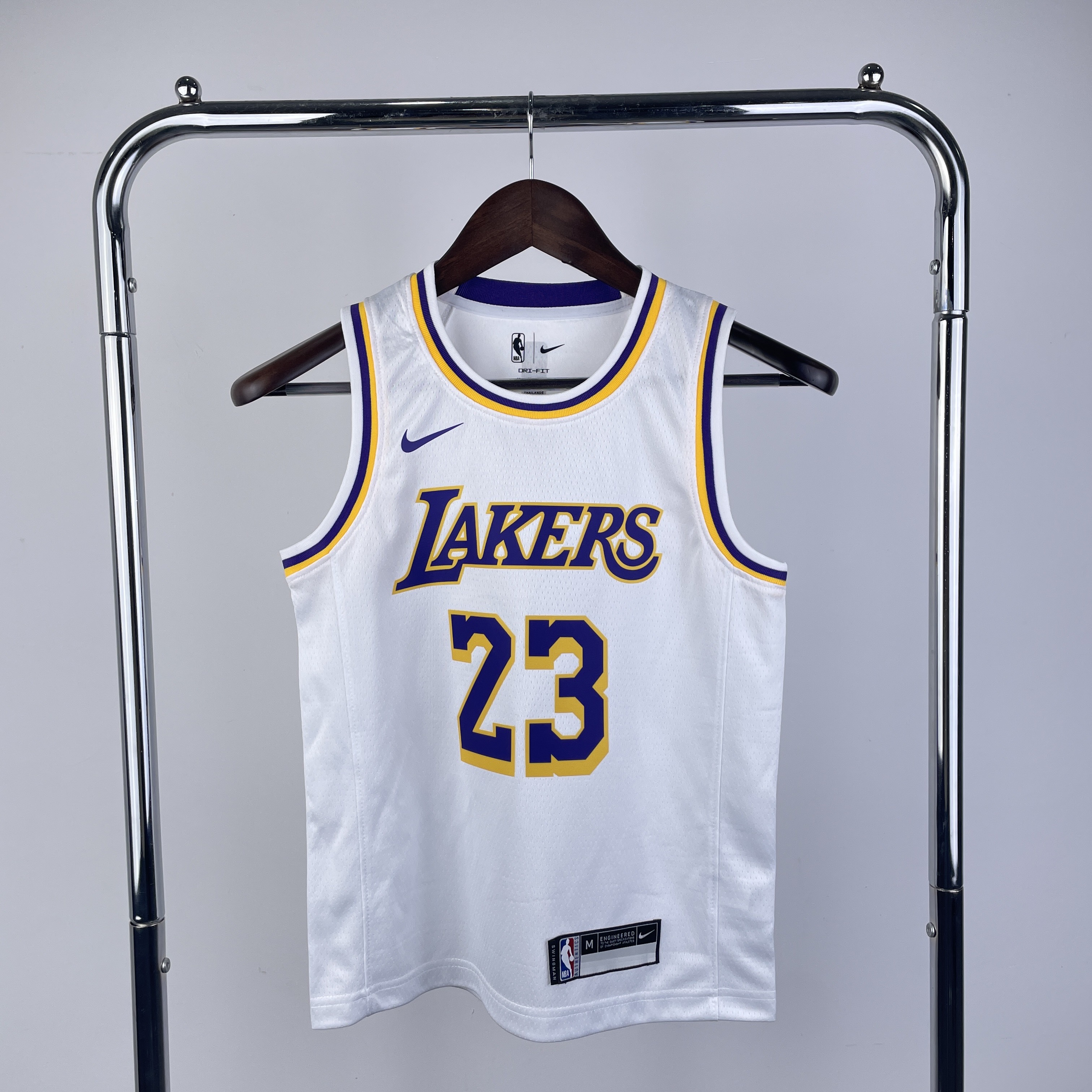Los Angeles Lakers Kids Jersey White Icon Edition 22/23 NO.23 JAMES