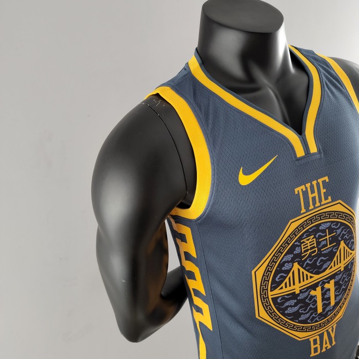 Klay Thompson Golden State Warriors Grey Swingman Jersey 2018