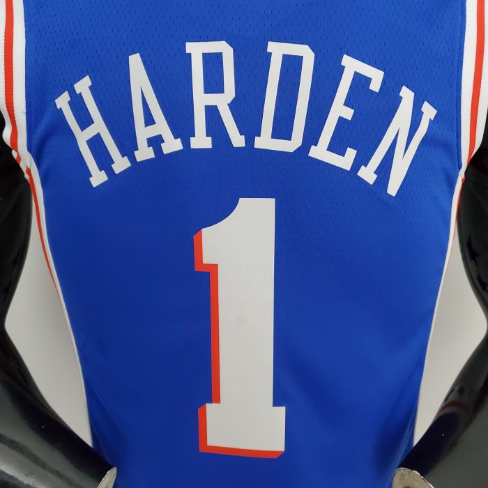James Harden Philadelphia 76ers 75th Anniversary Swingman Jersey Blue
