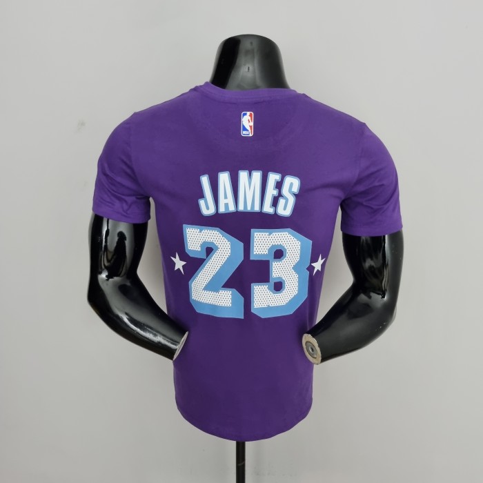 LeBron James Los Angeles Lakers Casual T-shirt Purple