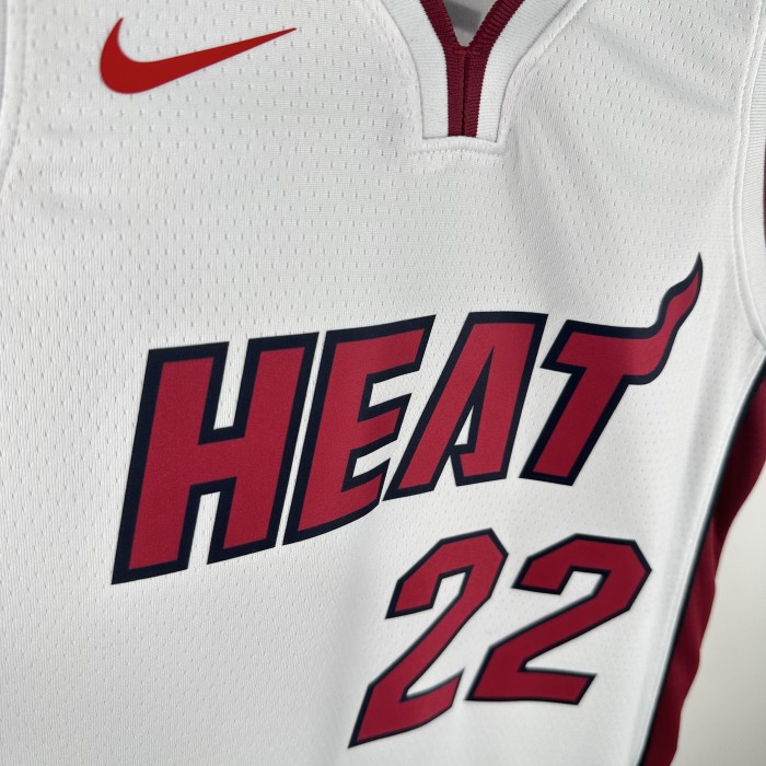 Miami Heat Kids Jersey White  22/23  NO.22 Butler