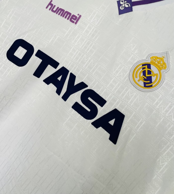 Real Madrid Home Retro Jersey 1990/92