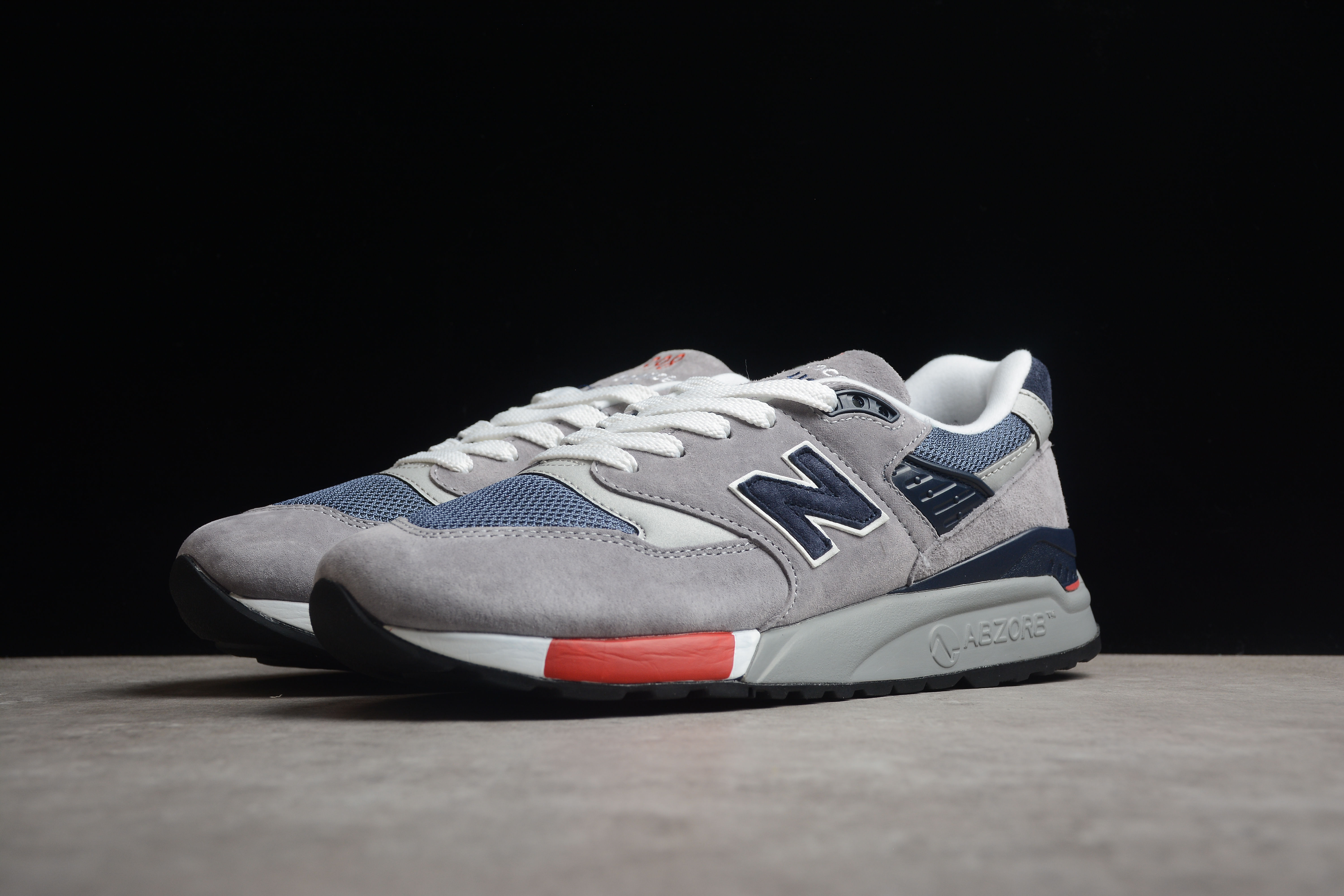 New Balance 998 Grey Navy Red' M998GNR