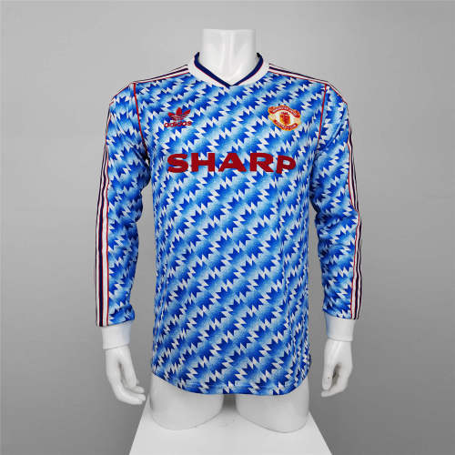 Manchester United Away Long Sleeve Retro Jersey 90/92