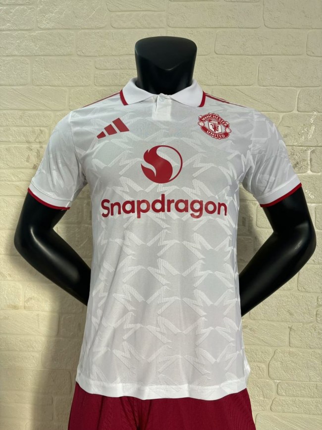 Manchester United White Player Jersey 25/26