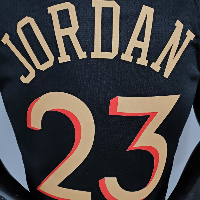 Michael Jordan Chicago Bulls Team City Edition Swingman Jersey Black