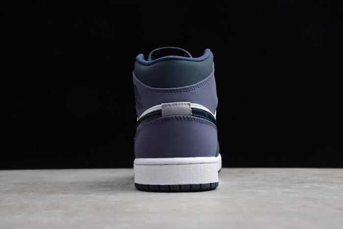 Air Jordan 1 Mid Obsidian Sanded Purple 554724-445