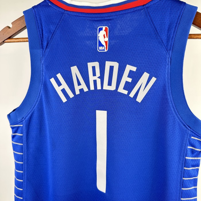 Los Angeles Clippers  Kids Jerjey  Icon Edition Blue 23/24 NO.1 HARDEN