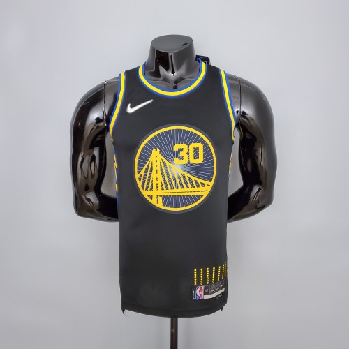 Stephen Curry Golden State Warriors 75th Anniversary Swingman Jersey Black