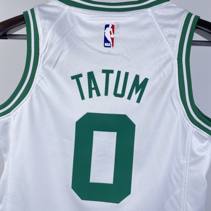 Boston Celtics KIds Jersey White Icon Edition NO.0 TATUM