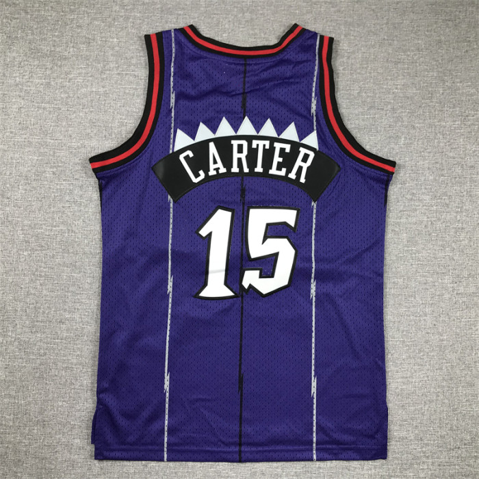 Toronto Raptors Kids Jersey Purple Vintage Classics Edition 98/99 NO.15 CARTER