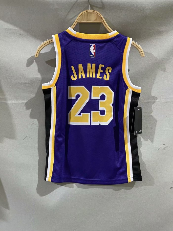 Los Angeles Lakers Kids Jersey White Statement Edition 22/23 NO.23 JAMES