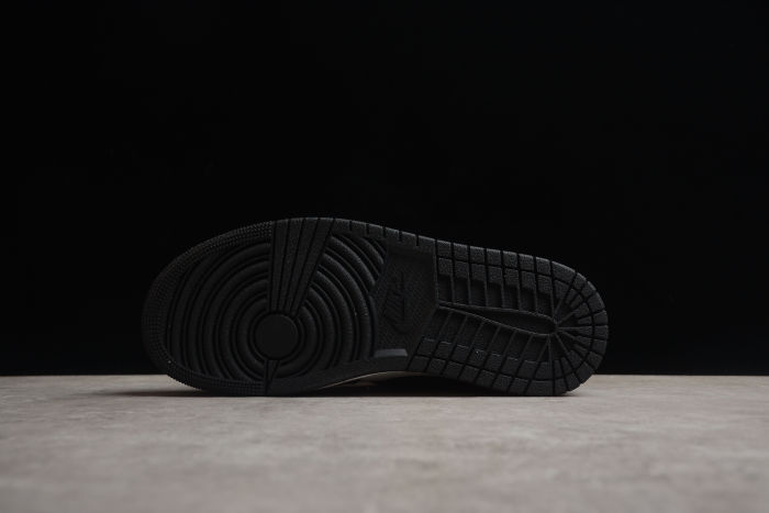 Air Jordan 1 Mid GS Black Gym Red White