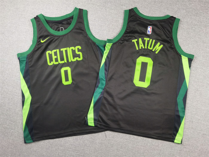 Boston Celtics KIds Jersey Black City Edition24/25 NO.0 TATUM