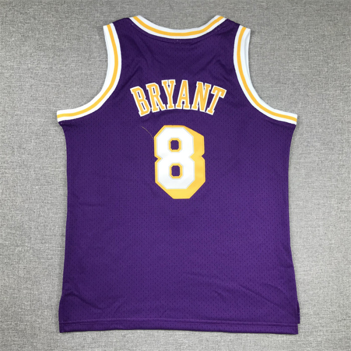 Los Angeles Lakers Kids Jersey Yellow Classics gold label NO.8 BRYANT
