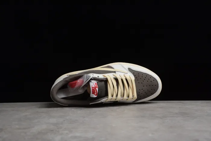 Travis Scott x Air Jordan 1 Reverse Mocha Brown and White DM7866-162