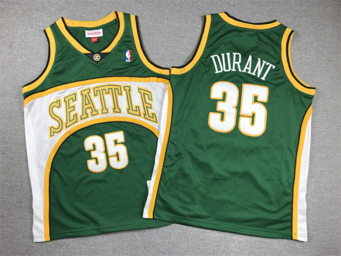 Seattle SuperSonics Kids Jersey Green Classics Edition 07/08 NO.35 DURANT