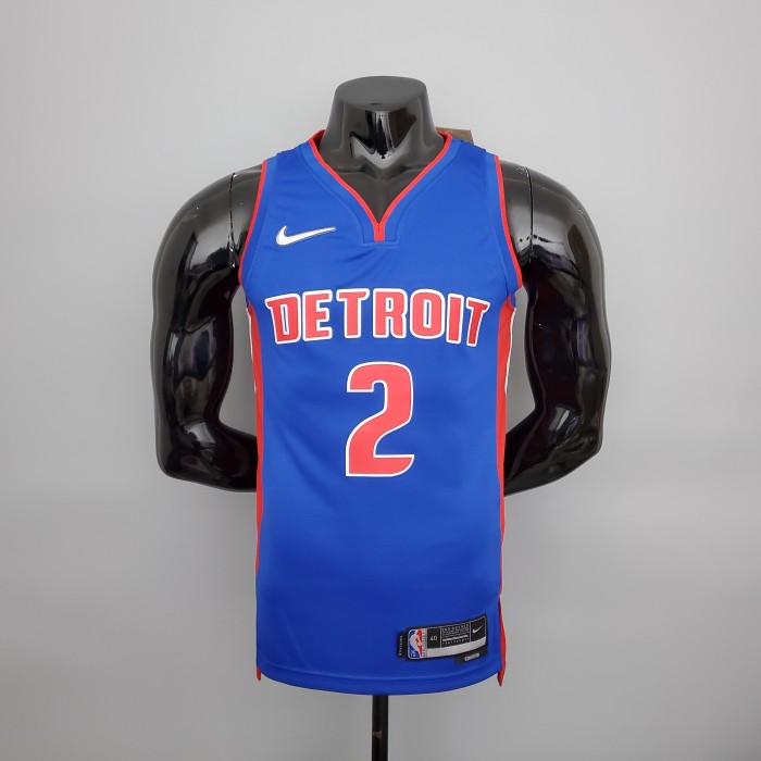 Cade Cunningham Detroit Pistons 75th Anniversary Swingman Jersey Blue