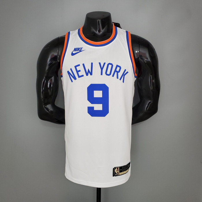 RJ Barrett New York Knicks 75th Anniversary Swingman Jersey White