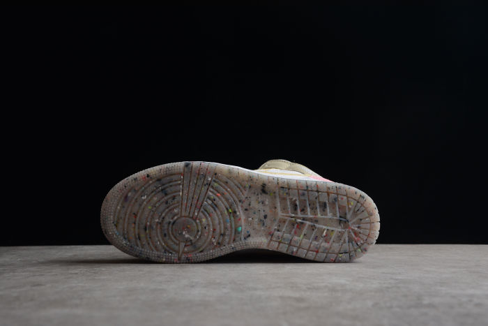 Jordan Air 1 Mid Retro Pink White Brown