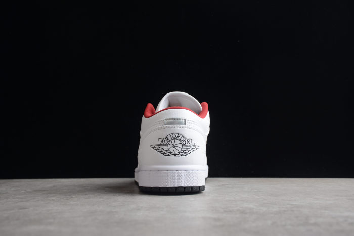 Air Jordan 1 Low White/Black/Gym red 553560-164