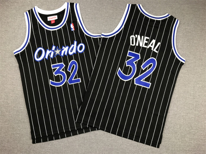 Orlando Magic Kids Jersey Black Stripes 90s NO.32 O‘NEAL