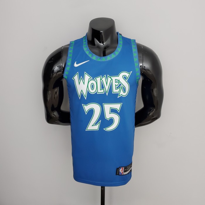 Derrick Rose Minnesota Timberwolves 75th Anniversary 2022 Swingman Jersey Blue