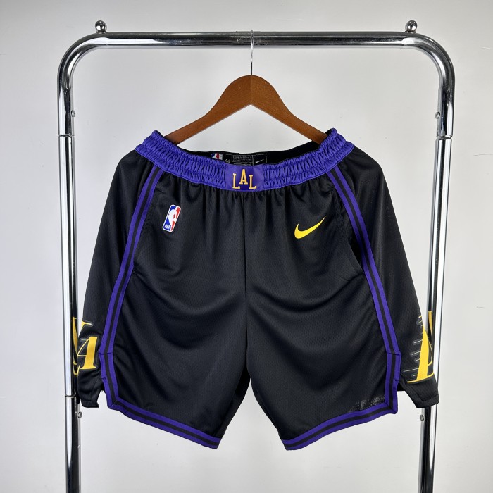 Los Angeles Lakers Team Basketball Shorts Black City Edition 19/20