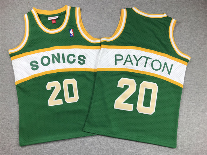 Seattle SuperSonics Kids Jersey Green Classics Edition 94/95 NO.20 PAYTON