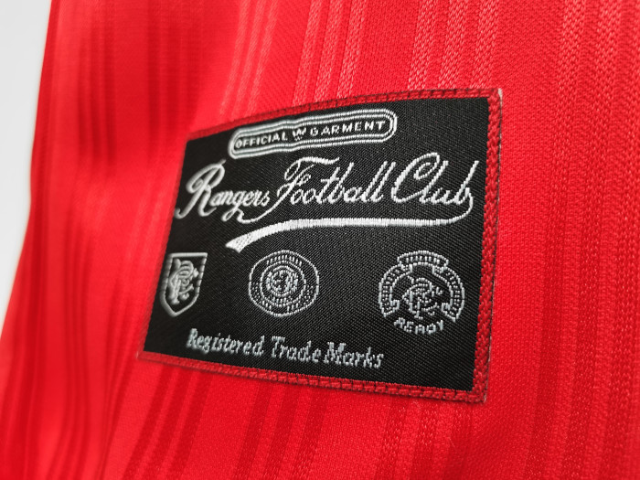 Rangers Red Retro Jersey 95/96