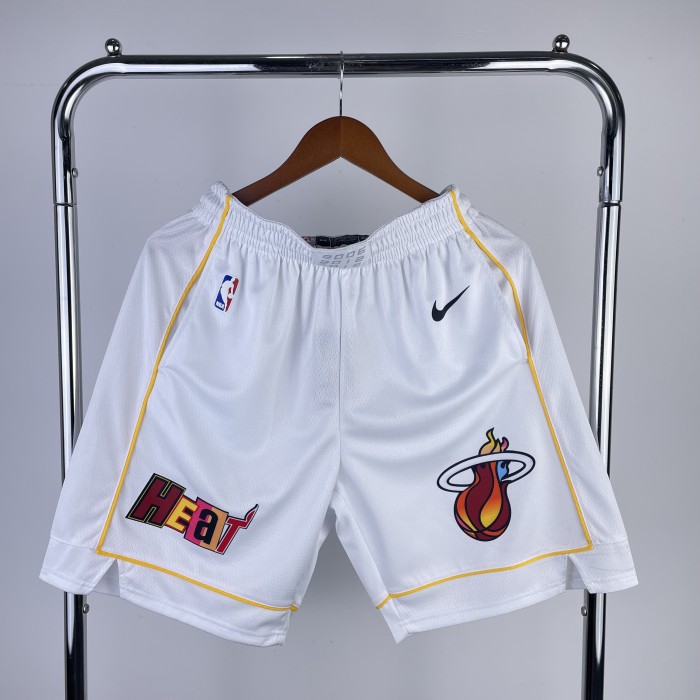 Miami Heat  Basketball  Shorts  Association Edition Black 2023