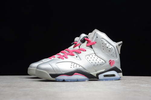 Air Jordan VI 6 Valentine's Day Retro Silver Pink 543390-009