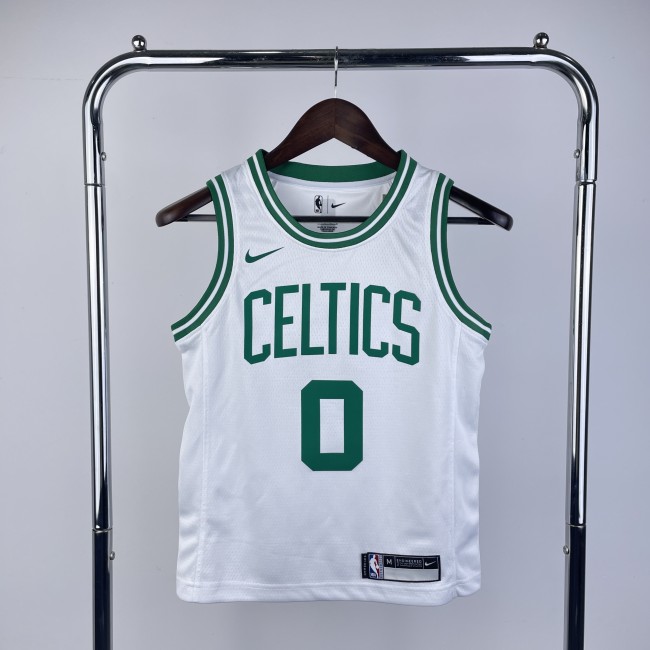 Boston Celtics KIds Jersey White Icon Edition NO.0 TATUM