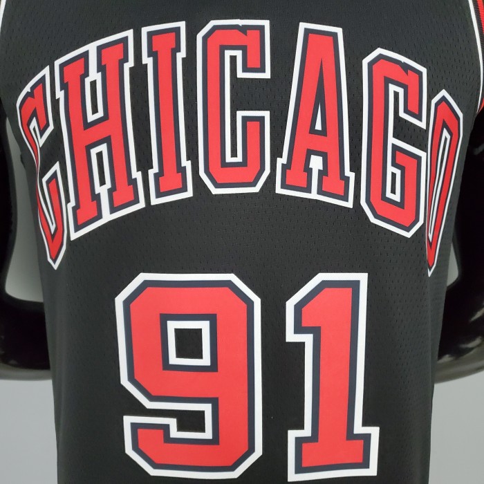 Dennis Rodman Chicago Bulls Swingman Jersey Black