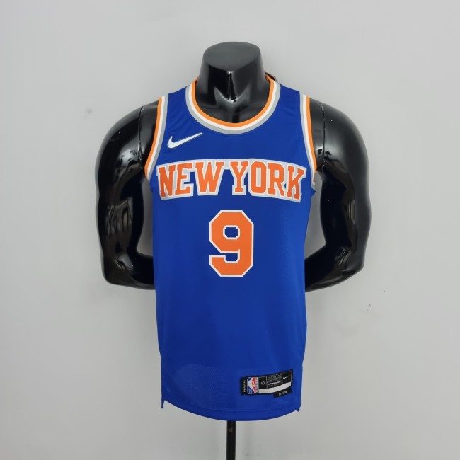 RJ Barrett New York Knicks 75th Anniversary Swingman Jersey Blue