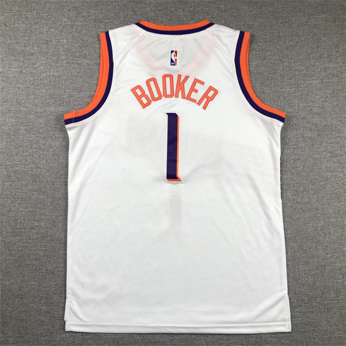 Phoenix Suns KIds Jersey White Association Edition  23/24  NO.1 BOOKER