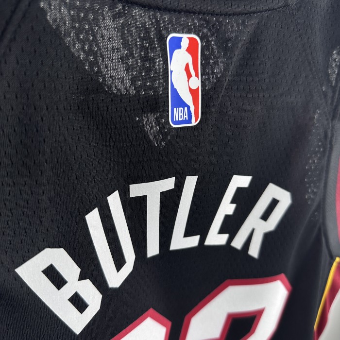 Miami Heat Kids Jersey Black 22/23 NO.22 Butler
