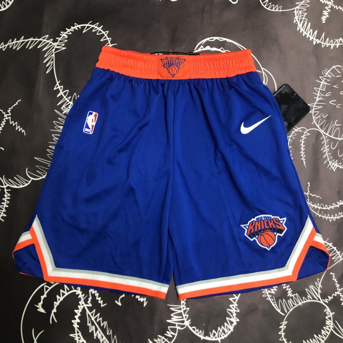 New York Knicks Game-Used Blue Shorts  18/19 Season