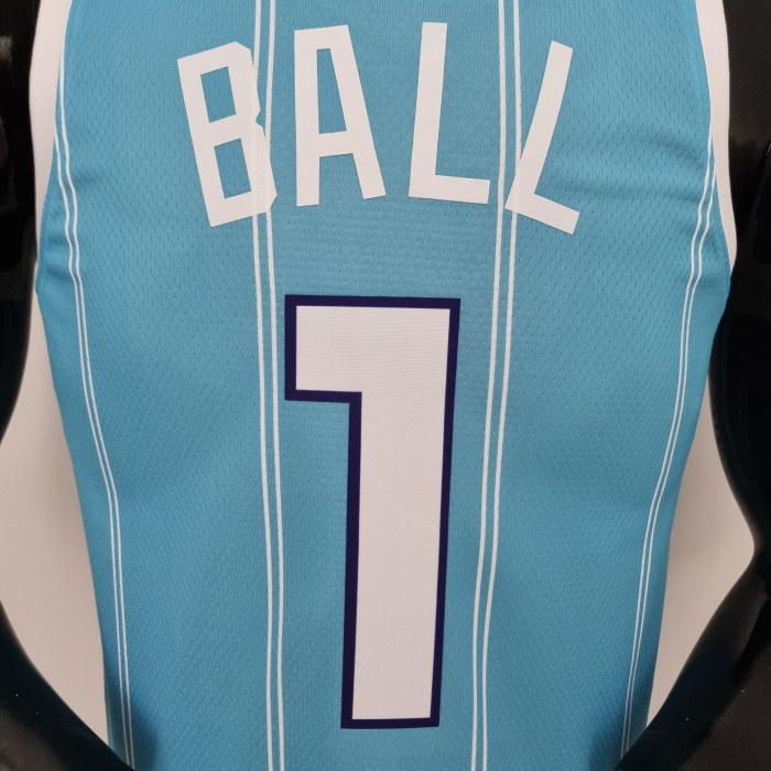 LaMelo Ball Charlotte Hornets 75th Anniversary Swingman Jersey Blue