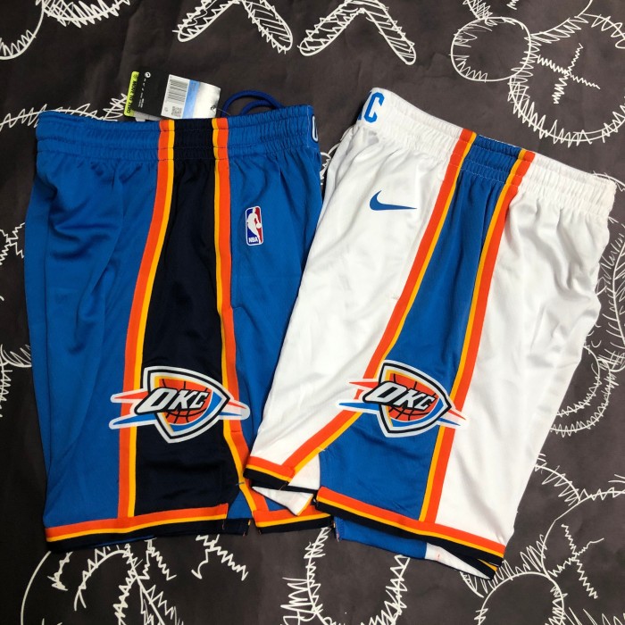 Oklahoma City Thunder   Basketball  Shorts  White  2024