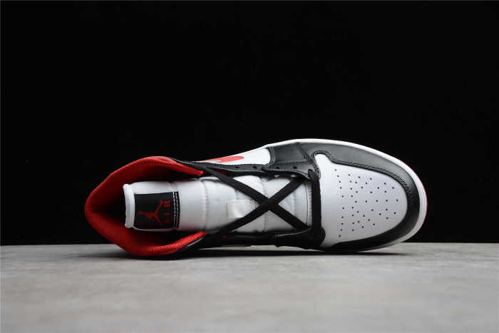 Air Jordan 1 Mid Metallic Red Gym Size 4-16 Red Black White 554724-122