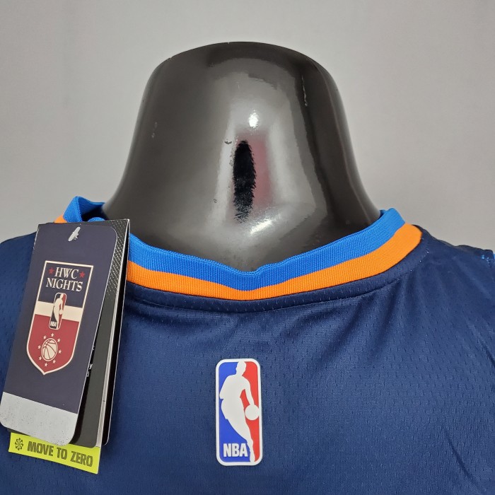 Paul George Oklahoma City Thunder Swingman Jersey Blue Stripes