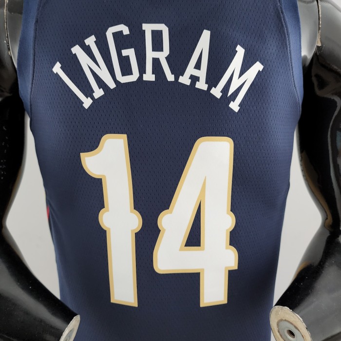 Brandon Ingram New Orleans Pelicans Navy Blue Swingman Jersey