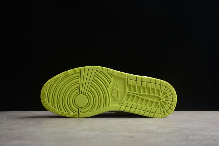 Air Jordan 1 Mid White Lime Women Sneakers