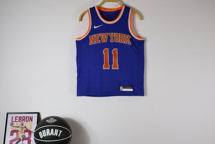 New York Knicks Kids Jersey Blue City Edition 24/25 NO.11 BRUNSON