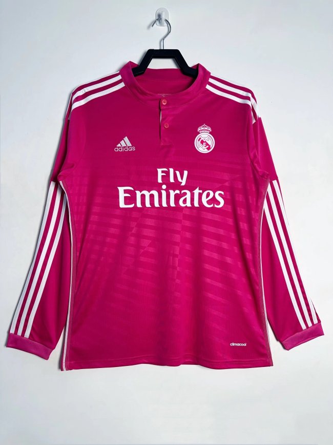 Real Madrid Away Long Sleeve Retro Jersey 2014/15